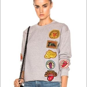 Madeworn Rolling Stones patches sweatshirt